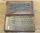 Irwin Auger Bit Set In Irwin Box-drill-brace-antique Hand Tool