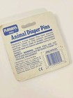 Vintage 1989 Playskool Pink  Baby Duck Animal Diaper Pins 4 Pack New
