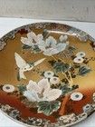 Japanese Kutani Meiji Period 14 5  Earthenware Aka-e Charger W  Kintsugi Repair
