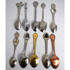 Lot Of 10 Travel Souvenir Collector Spoons-states Utah Virginia Wyoming More 