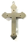 Vtg Catholic Crucifix Pendant 2    Inri Two Tone Rosary Cross Religious Medal