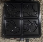 Disney 100yrs Mickey Minnie Donald Goofy And Pluto Retro Design Waffle Maker Nib