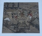 Japanese Edo Period  new Year s Celebration  Original Kano School Painting paper