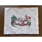 Finished Cross Stitch Spring Garden Quilt Cottagecore Folk Art Gardencore Cozy