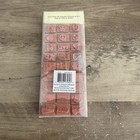 Recollections  Wood Mounted Rubber Stamp Set 27 Pieces Nib