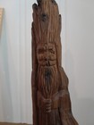 Vintage 10  Wood Spirit    old Man Of The Woods    Folk Art Wood Hand Carved Signed