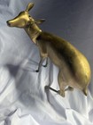 Vintage Brass Deer Sculpture Mid Century Modern Minimalist Korea 13   