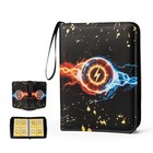 Large Trading Card Binder Album  400 Pockets  Waterproof  50 Removable Pages  Mu