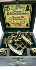 Vintage Maritime Brass Nautical Sextant With Wooden Box Marine Halloween Gift