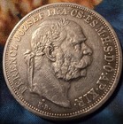 Hungary 90  Silver 5 Korona 1908 Kb  Large Crown Size Silver Coin Au