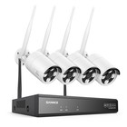 Sannce 5mp Wireless Two Way Audio Outdoor Security Camera System Ip 16ch 4k Nvr