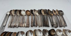 Lot Of 100 Assorted Vintage Silverplate Cream Soup Spoons - Lot 74