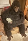 Life Size Koko Dakin Stuffed Gorilla 50  Tall  89    Arm Span With Kitten  1986 