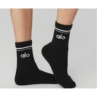 Alo Yoga Black And White Half Crew Socks Unisex 2 Pair Size S