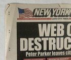 Marvel Spiderman No Way Home Screen Used New York Post Newspaper Movie Prop