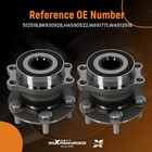 2pc Rear Wheel Bearing Hub For Subaru Forester Impreza 2012-2021 0516476 5-lug