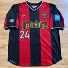 Game Worn New York Metrostars Pert Jersey Home Mls Soccer Red Bulls Nike 2000