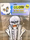Vintage Russ Glow In The Dark Skeleton Poseable Jointed Paper Decoration  5696