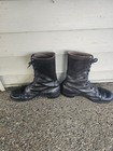 Vtg 60s Bfg Bf Goodrich Jump Boots Mens 12 Black Leather Military Combat