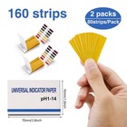 2 Pack Ph Test Strips 160 Strips Ph 1-14 Universal Litmus Test Paper     