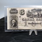 Canal Bank  100 New Orleans La Obsolete Currency Remainder Note 1800s