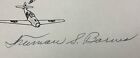 Wwii Ace Pilot Truman Barnes 339th Fighter Squadron 13th Air Force Signed Card