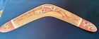 Australian Aboriginal Hand Painted Wood Boomerang