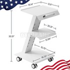 3 Layers Dental Medical Tool Cart Trolley Mobile Instrument With Built-in Socket