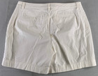 Style   Co Womens Shorts Size 12 White Cotton Stretch Flat Front Trouser Pockets