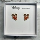 Disney Baublebar Pumpkin Pie Slice Earrings With Mickey Mouse Ears