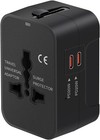 Universal Travel Adapter Fast Charger  All In One Plug Adapter With 2 Usb-c P   