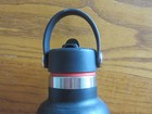 Hydro Flask 24oz Sip Straw Lid Standard Mouth Stainless Steel Water Bottle Black