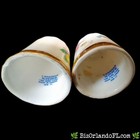 Vintage  Canadian Superior Handpainted Porcelain Thimbles With Gold Trim