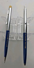 Two Vintage Mcm Sheaffer Pen   Pencil Set  Blue   Silver