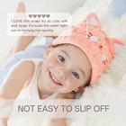 Pink Cat Hair Towel Wrap For Kids  Quick-dry Absorbent Lightweight Cap