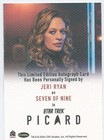 Scarce Star Trek Voyager A i Autograph Canvas Card Of Jeri Ryan Seven Of Nine Fb