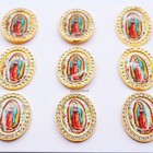 Guadalupe Lapel Pin Virgen Brooch Comunion Recuerdos De Bautizo 12 Pc Lot