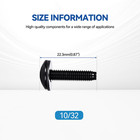 10 32 Rack Screws  with Nylon Washers 30-pack