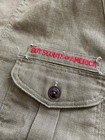 Vtg Boy Scouts Of America Bsa Sanforized Green No Collar Ss Shirt - Youth boys