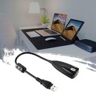 Usb To 3 5mm Mic headphone Jack Stereo Headset Audio Sound Card 7 1 Z3g3