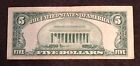 1953 Five Dollar Bill Red Seal Note Randomly Hand Picked Vg - Fine Free Shipping