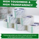 Herkka Clear Packing Tape  18 Rolls Heavy 18 Pack 3 Mil 2 Inch Wide 