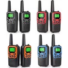 2 Pack Long Range 100 Mile Waterproof Walkie Talkie Two Way Radio Charge Headset