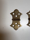 Pair Antique Brass Art Deco Cabinet Hinges 33 28mm X 56 99mm  1 31  X 2 24  