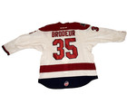 Brodeur  35 Signed Allen Americans Ccm Authentic On-ice Echl Jersey Size 58 