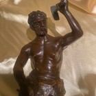 Bronze Tone Sculpture Statue Figurine Art Collectible Vintage Style Decor