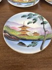 Handgemalt Set Of 5 Asian Themed Dessert Plates