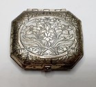 1920 s Karess Woodworth New York Paris Folding Makeup Compact   Box Silverplate