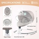 Baby Musical Bouncer Rocker Seat Infant Toddler Chair Swing With Bluetooth Usa