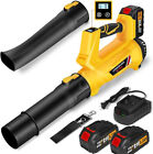 Cordless Leaf Blower 540cfm 170mph   6 Speed Levels Electric W 2 Batteries 6 0ah